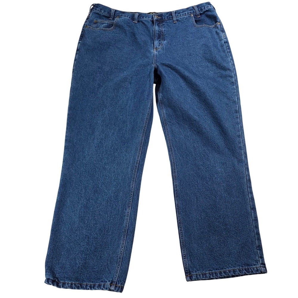 RedHead‎ Mens Flannel Lined Blue Jeans Straight Leg Denim 46x32 Warm Work Pants